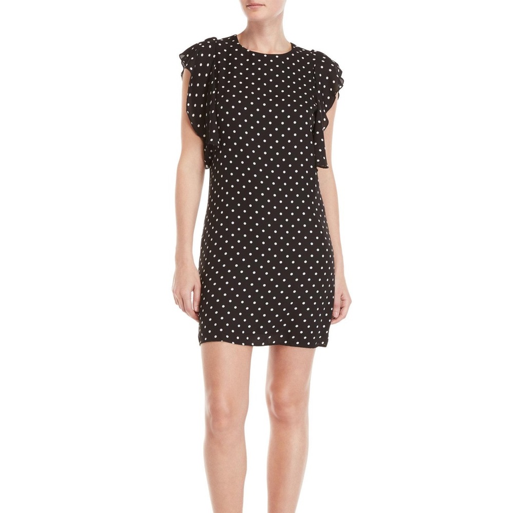 NWT Charles Henry Polka Dot Shift Dress